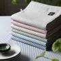 Linge de table textile - NAPPE ESSUYABLE RECYCLÉE BOSSE, BLEU MARINE/BLANC 140x240cm - BY WILLE