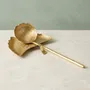 Couverts de service - Accessoires dorés Gingko - BE HOME