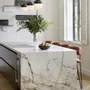 Tabourets pour collectivités - Tabouret de Bar Apollo Structure en Fer Laqué Noir avec Détails en Laiton Brossé - DUISTT