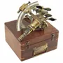 Objets de décoration - Sextant 20 cm dans coffret vieilli - TRADE WINDS