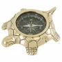 Presse-papier - Tortue boussole presse papier laiton 9,5 cm - TRADE WINDS