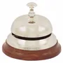 Objets de décoration - Cloche de comptoir, finition L nickelé, diam. 11 cm - TRADE WINDS