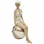 Sculptures, statuettes et miniatures - Baigneuse assise sur ballon, polyresine, H. 20 cm - TRADE WINDS