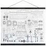 Autres décorations murales - Toile parchemin objets d'armements, 46 x 54,5 cm - TRADE WINDS