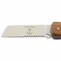 Knives - Sailors wooden and 420 stainless steel knife, leather pouch - TRADE WINDS