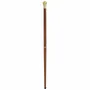 Objets de décoration - Canne de marche en bois av pommeau en L, équipée d'1 boussole et fiole secrète - H. 91 cm - TRADE WINDS