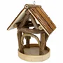 Ornaments - Bird feeder in fir wood, small model, H : 7"9/10 x 6"1/3 x 1"1/4 - TRADE WINDS