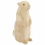 Sculptures, statuettes et miniatures - Marmotte en bois brut, H : 30 cm - TRADE WINDS
