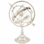 Objets de décoration - Sphère armillaire, finition laiton nickelé, H : 50 cm - TRADE WINDS