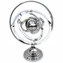 Objets de décoration - Sphère armillaire multidirectionnelle, alu nickelé, H. 39 cm - TRADE WINDS