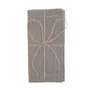 Linge de table textile - SERVIETTE RECYCLÉE 2-PACK ELIN, MARRON CLAIR/BEIGE 45x45cm - BY WILLE