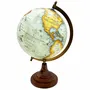 Objets de décoration - Globe terrestre diam 20 cm, pied bois et laiton vieilli H : 30 cm - TRADE WINDS