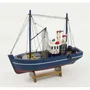 Objets de décoration - Bateau de pêche bleu, L.30, H. 28, l. 8.5 cm - TRADE WINDS