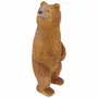 Sculptures, statuettes et miniatures - Ours debout en bois sculpté, H. 20 cm - TRADE WINDS