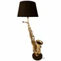Lampes à poser - Lampe saxophone en L, base pierre, H.88 cm, 230V-E27-60W, livrée av AJ 2953 - TRADE WINDS