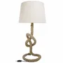 Table lamps - Rope lamp with wooden base, H : 32" E27-60W - TRADE WINDS