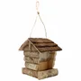 Ornements - Mangeoire pr oiseaux PM, bois exotiques, H.15x13x10 cm - TRADE WINDS