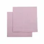 Table linen - SERVIETTE RECYCLÉE 2-PACK ELIN, ROSE CLAIR/BLANC - BY WILLE