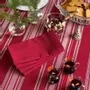 Table linen - SERVIETTE RECYCLÉE 2-PACK ELIN, ROUGE FONCÉ 45x45cm - BY WILLE