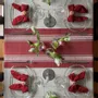 Table linen - SERVIETTE RECYCLÉE 2-PACK ELIN, ROUGE FONCÉ 45x45cm - BY WILLE