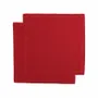 Table linen - SERVIETTE RECYCLÉE 2-PACK ELIN, ROUGE FONCÉ 45x45cm - BY WILLE