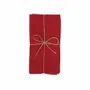Table linen - SERVIETTE RECYCLÉE 2-PACK ELIN, ROUGE FONCÉ 45x45cm - BY WILLE