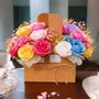 Candles - Artisan Flower Candle Bouquet Basket–Scented Collection - WIRAWIRI