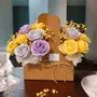 Candles - Artisan Flower Candle Bouquet Basket–Scented Collection - WIRAWIRI
