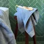 Bath towels - SERVIETTE DE TOILETTE DALARÖ, BLEU GRIS 30x50cm 100 % coton, 580 g/m2 - BY WILLE