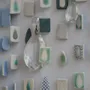 Ceramic - Wall sculpture "Every cloud has a silver lining" - GALERIE SANA MOREAU