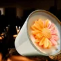 Candles - Daisy Flower Design Scented Jar Candle – Soy Wax - WIRAWIRI
