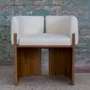 Chaises pour collectivités - Chaise salle à manger Julius 10Y en bois Mutenye satiné & Bouclé blanc - DUISTT
