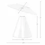 Lampes à poser - Lampe de table en verre blanc et acier noir - ANGEL CERDÁ