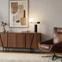 Lampes à poser - Lampe de table en verre blanc, acier poli doré et base en marbre céramique - ANGEL CERDÁ