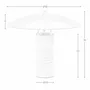 Table lamps - Table lamp in black steel and porcelain marble - ANGEL CERDÁ