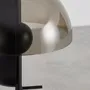 Lampes à poser - Lampe de table en verre fumé ambre et acier noir et blanc avec base en acier noir - ANGEL CERDÁ