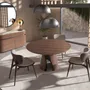 Lampes à poser - Lampe de table en verre fumé ambre et acier noir et blanc avec base en acier noir - ANGEL CERDÁ