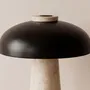 Lampes à poser - Lampe de table en acier noir et marbre céramique - ANGEL CERDÁ
