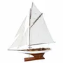Objets de décoration - Maquette Columbia, voiles cousues, L.72 x H.78 x l.10,5 cm - TRADE WINDS