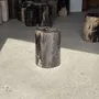 Coffee tables - Side table in black petrified wood with beige stripes fine network H35 - OFFICE OBJETS