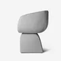 Fauteuils pour collectivités - Chaise Salon Lounge Oscar - tissu Boucle Moutarde option COM/Pivotante - DUISTT
