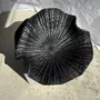 Decorative objects - Blackened teak cup in the shape of a monoxyl leaf or flower H10 D41 - OFFICE OBJETS