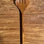Fourchettes - Couvert à salade ou grande cuillère en teck ovale fendue L18 D8,5 - OFFICE OBJETS