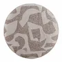 Poufs - POUF ROND 'REGENCY' BRUN/BEIGE - FANCY