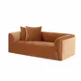 Sofas - 2 SEATER 'ALMATY' COGNAC VELVET - FANCY