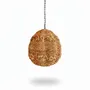 Suspensions - LUSTRE 3 LAMPES 'IBIZA'+CHAINE PERLES BOIS NATUREL - FANCY