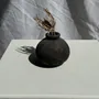 Objets de décoration - Miniscule pot boule noir en terracotta indonésien H7 D7 - OFFICE OBJETS