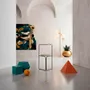 Tabourets pour collectivités - FLOW CHAIR, SCULPTURAL MINIMAL ULTRABLACK CHAIR - LAPIEGA