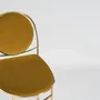 Chaises - Chaise Ducale BZ d'Enrico Girotti pour chrome lapiega et velours jaune - LAPIEGA