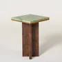 Other tables - Side table in wood and marble - Gregory - ESMERY EBENISTERIE